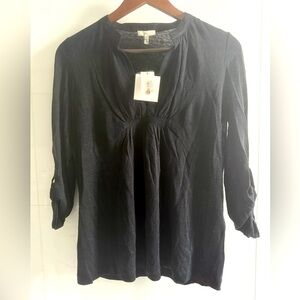 Joie black linen Blouse. Women’s XS.